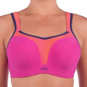 Panache Vibrant Pink and Orange High-Impact Sports Bra